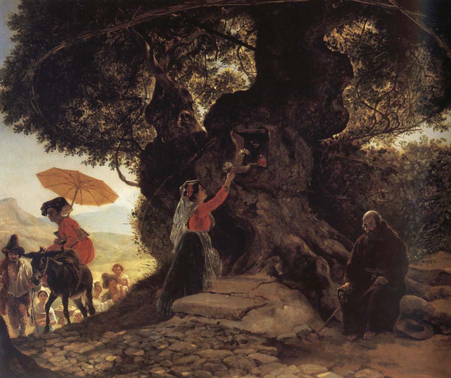 Karl Briullov At the Madonna-s oak